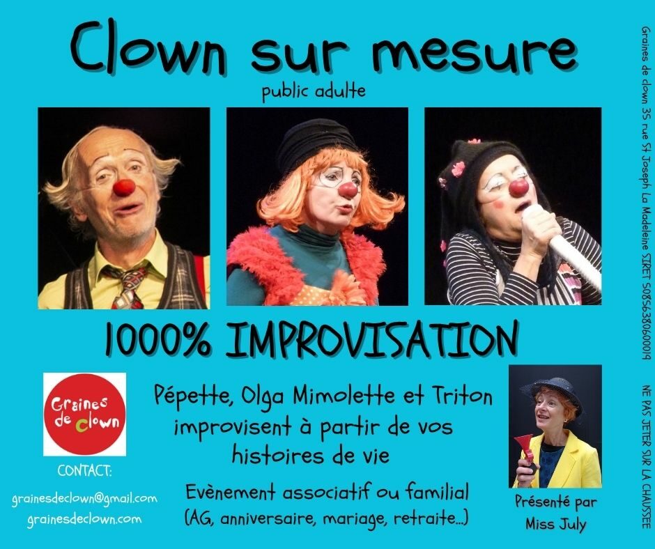 Clown sur mesure Clown sur mesure